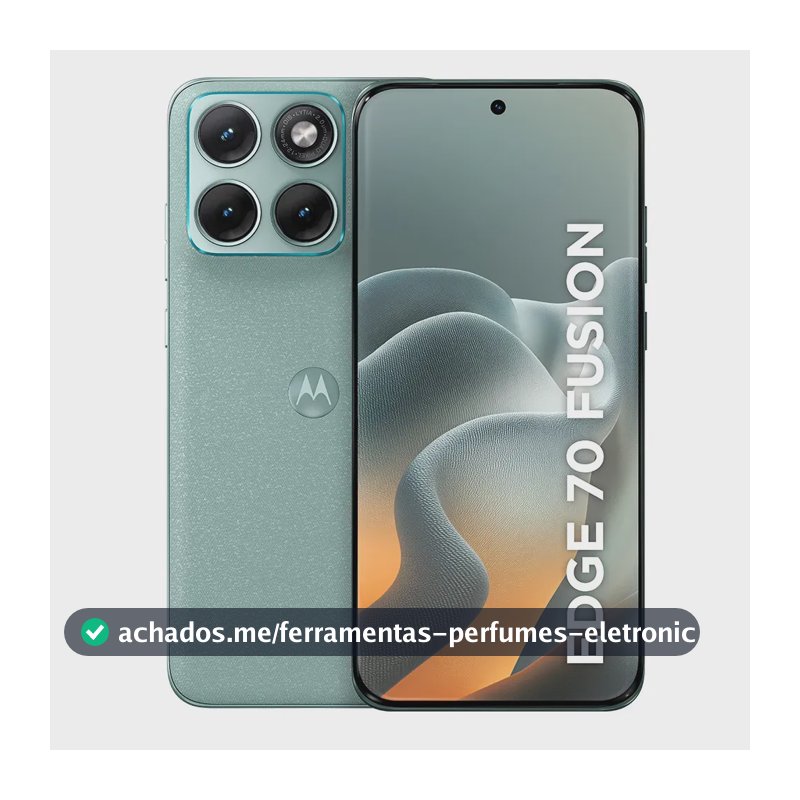 Smartphone Motorola Edge 70 Fusion 5g - 256gb 8gb Ram + 16gb Ram Boost, Camera 50mp Sony Lytia 710, Tela 1.5k Extreme Amoled 144hz - Verde Claro