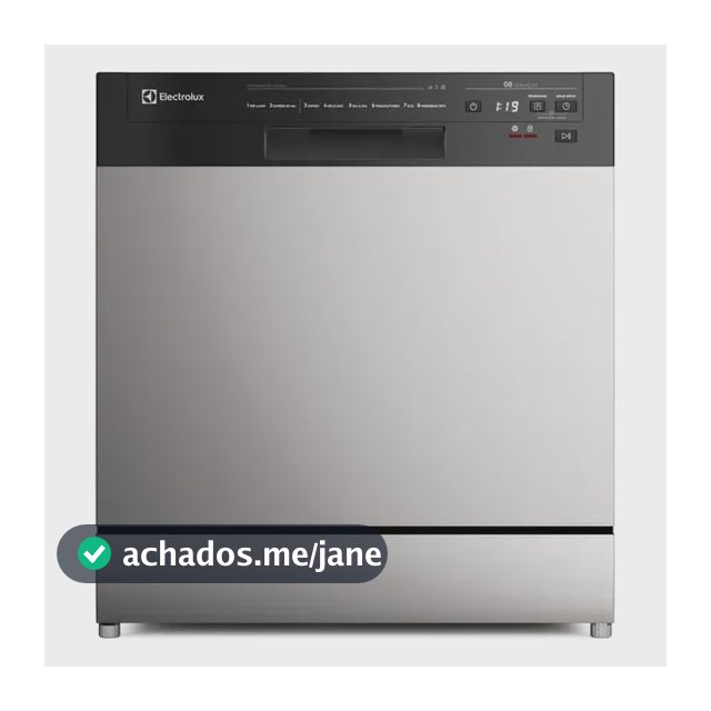 Lava-Louça Electrolux 8 Serviços Inox com Programa Lava & Seca 50 minutos LS08E Display Digital