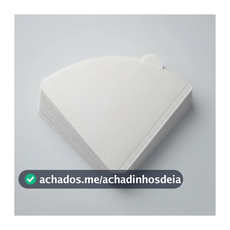 Filtro De Café V60 Cônico 102 Papel Branco 100 Unidades