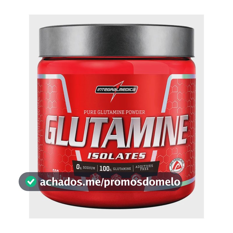 Glutamina Integralmédica em pó Sem sabor x 300g