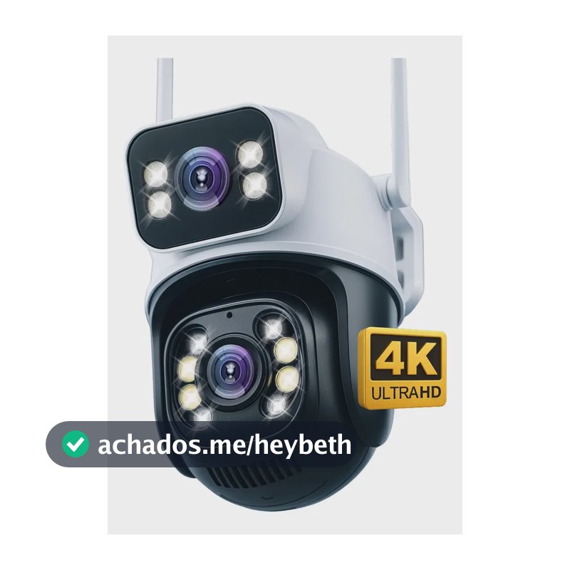 Câmera Segurança Ip Externa Wifi A28 App Icsee À Prova Dágua Ip66 Dome Lente Dupla Lentes 2 Em 1 Vigilancia Visão Noturna Infravermelho  4k Uhd Nova Geração Lançamento 2026 Nexgen