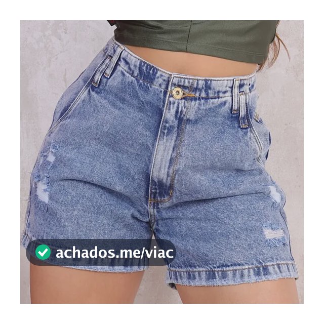 Short Mon 100% Boyfriend Meia Coxa Cintura Alta Feminina