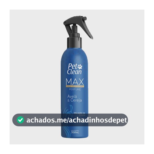 Perfume Avelã & Cereja Max Profissional Pet Clean 500ml Avelã E Cereja