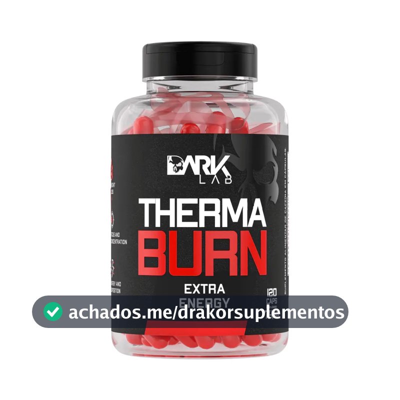 Termogênico Therma Burn 210mg De Cafeína 120 Caps Dark Lab Sabor Sem sabor