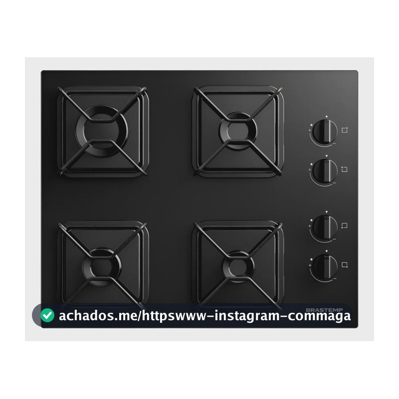 Cooktop Brastemp a Gás 4 Bocas com Grades de Ferro - BDD61BE