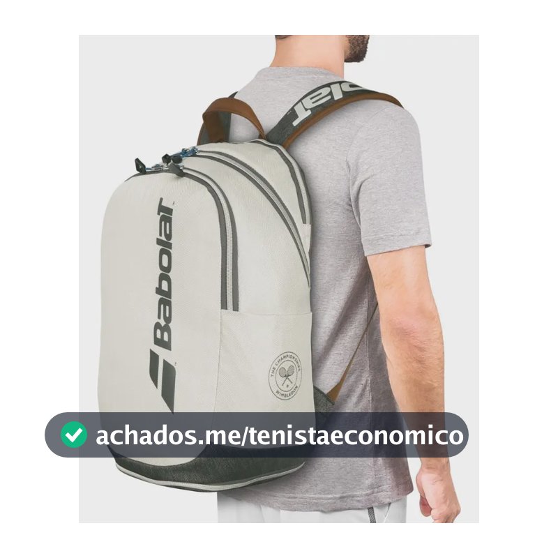 Mochila Babolat Wimbledon Cinza E Marrom