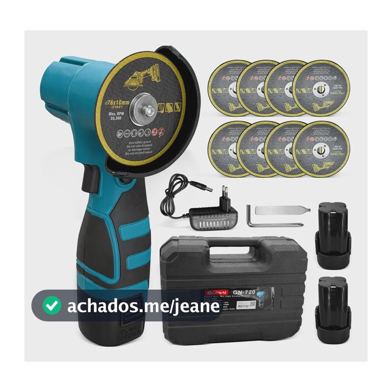 Mini Esmerilhadeira 500w Com 8 Discos Azul-aço Azul-aço 127/220v 50hz/60hz