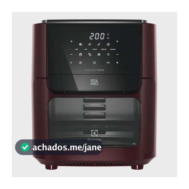 Fritadeira Air Fryer Oven Electrolux por Rita Lobo 12L Digital Vermelha Escura Experience 1700W EAF86