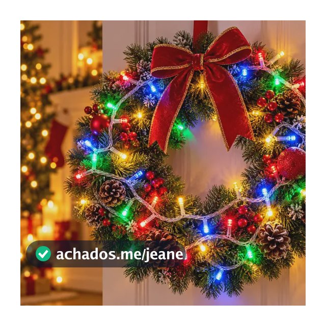 Cordão 500 Leds 8 Funções 50 Metros Prova D'água Decorações