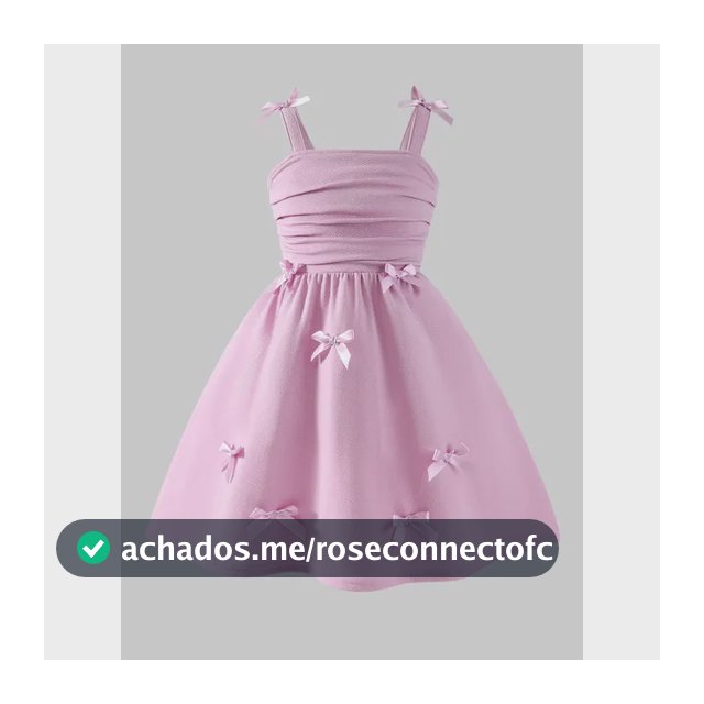 Vestido Casual Infantil Com Laços Decorativos Rosa Liso 4-5y
