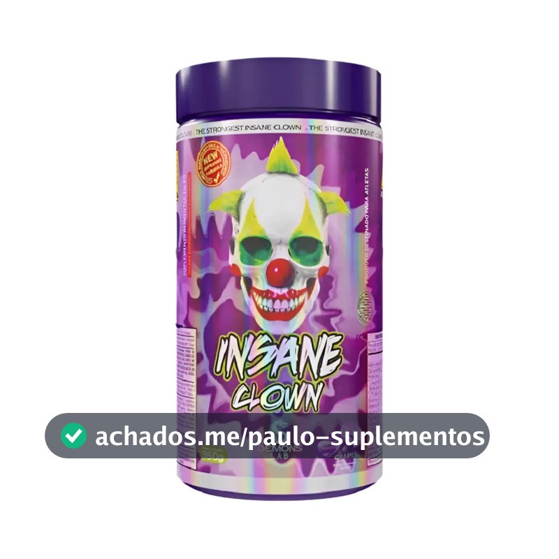 Suplemento em pó Demons Lab Beta alanina Pré Treino Insane Clown 350g Demons sabor Uva x 350g