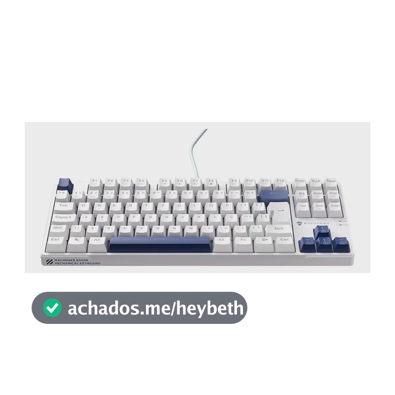 Machenike K500B-B87 Teclado Mecânico Gamer Switch Red Retroiluminação RGB Hot-Swappable