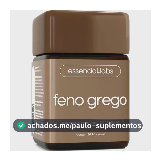 FENO GREGO 450mg - Fórmula Avançada com Máxima Concentração e Pureza - 60 Cápsulas