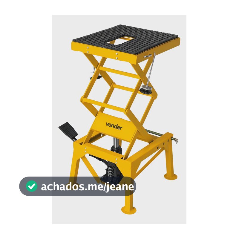 Elevador Hidráulico Motos Até 130 Kg Elevação 575 Mm Vonder