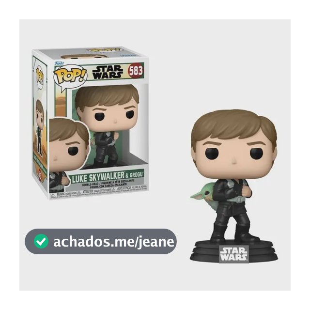 Star Wars Boneco Pop Funko Luke Skywalker E Baby Yoda Grogu