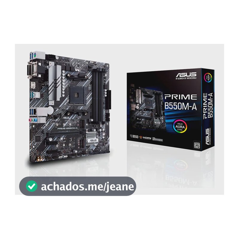 Placa-mãe Asus Prime B550m-a Amd Am4 Ddr4 90MB14I0-C1BAY0 Cor Preto
