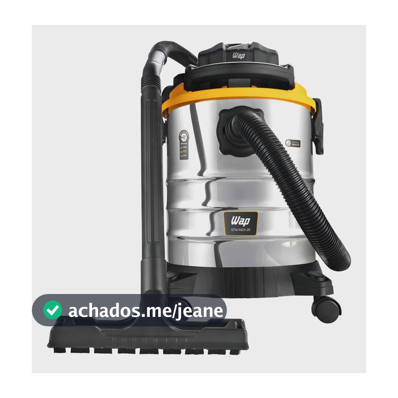 Aspirador de Pó e Água Wap GTW Inox 25 - 25 LITROS