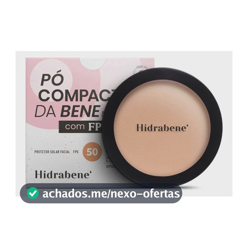 Hidrabene Protetor Solar Facial Fps 50 Pó Compacto 10g Claro