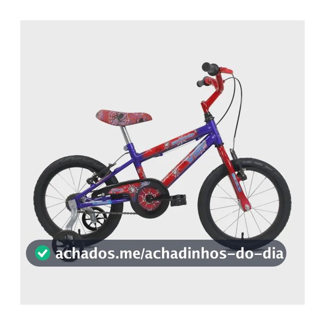 Bicicleta Infantil Aro 16 Masculina Até 7 Anos Super Heróis