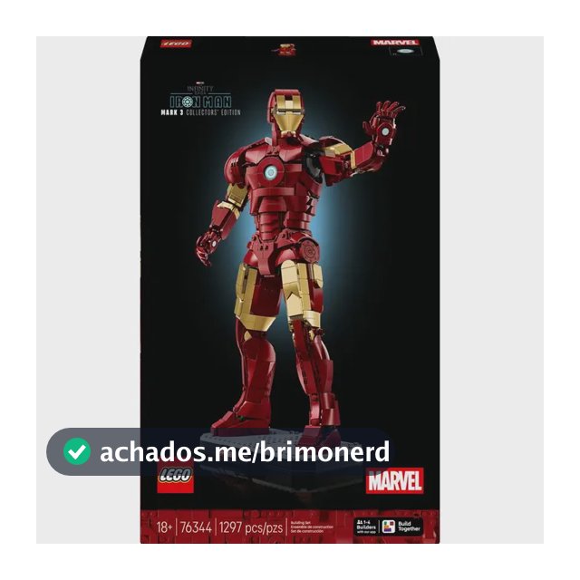 Lego Marvel Homem De Ferro Mark 3 Edição Colecionador 76344