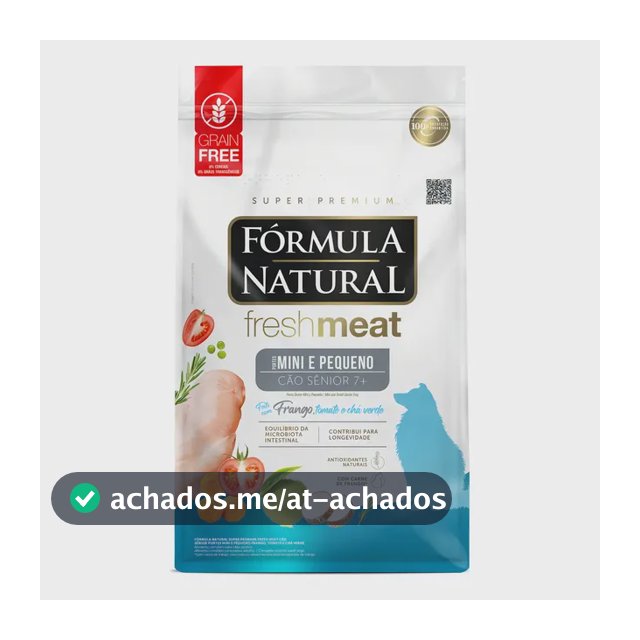 Ração Fórmula Natural Super Premium Fresh Meat Cão Sênior Portes Mini e Pequeno 2,5kg