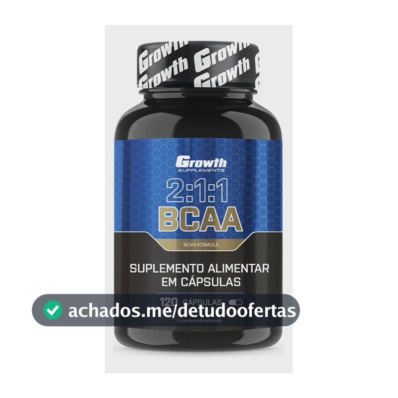 BCAA 2:1:1 120 cápsulas Growth Supplements