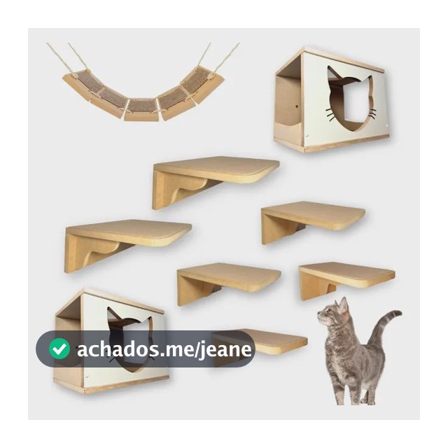Playground Para Gatos Montado De Fácil Instalação Premium