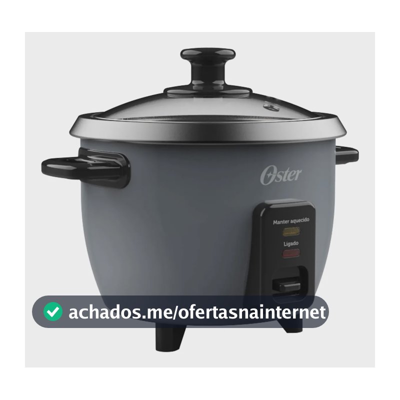 Panela Elétrica De Arroz Oster Grafite Pan306 Cinza-escuro