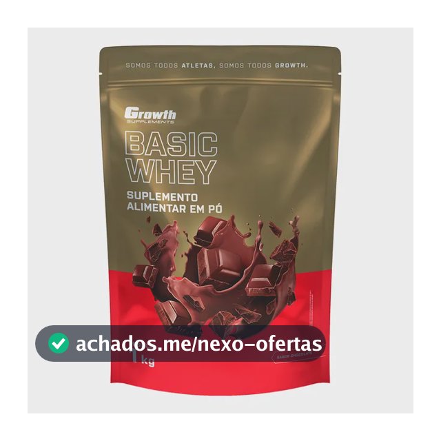 Proteína Growth Supplements Basic Whey em pó sabor Chocolate x 1kg