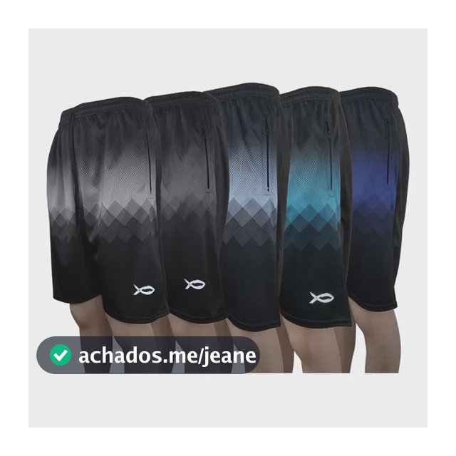 Bermuda Masculina Esportiva Kit 4 Peças