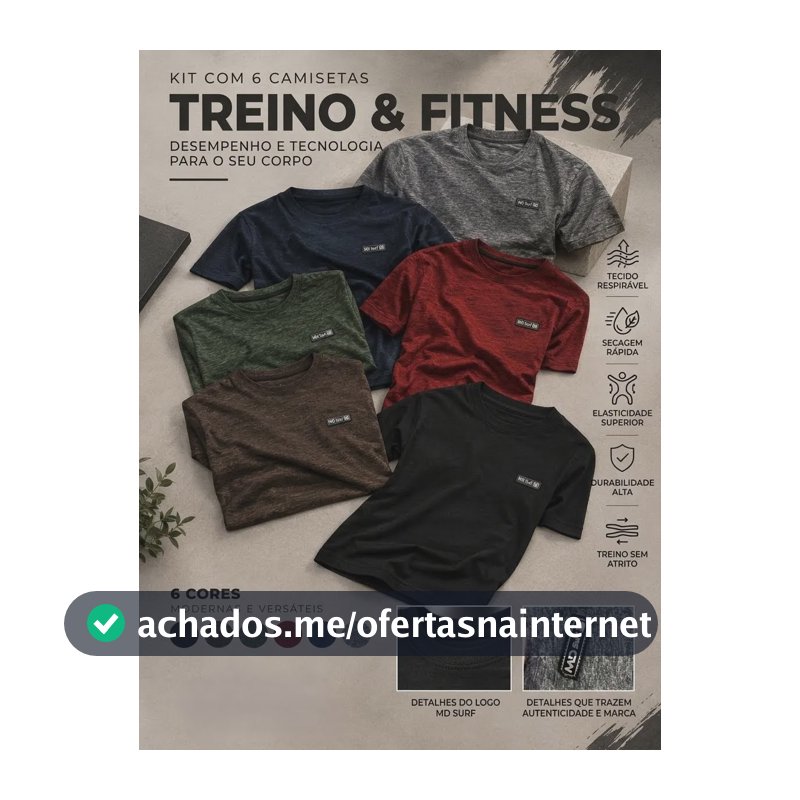 Kit 6 Camisetas Masculina Academia Dry Fit Malha Fria Treino 1 De Cada Cor Camuflado G