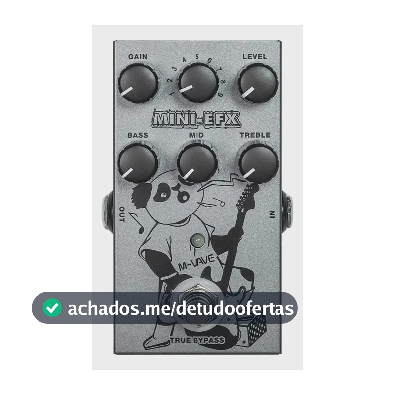 Simulador De Pedal De Efeito De Guitarra Elétrica M-vave Min