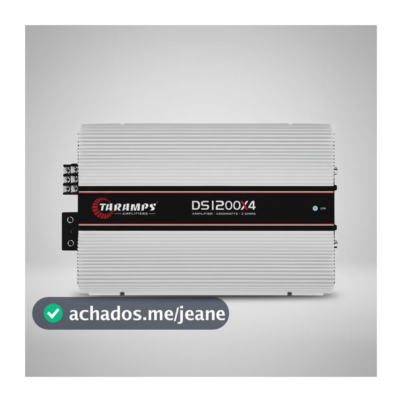 Modulo Taramps Ds1200 X4 1200w Rms Rca Ds1200x4 Amplificador