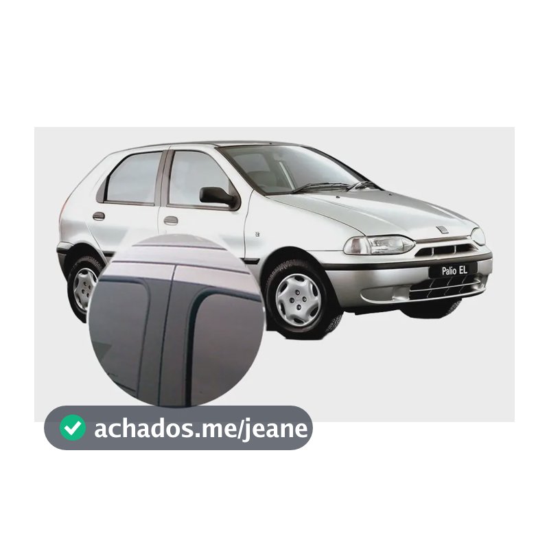Adesivo Blackout Palio (4 Portas) Coluna Porta Preto Fosco