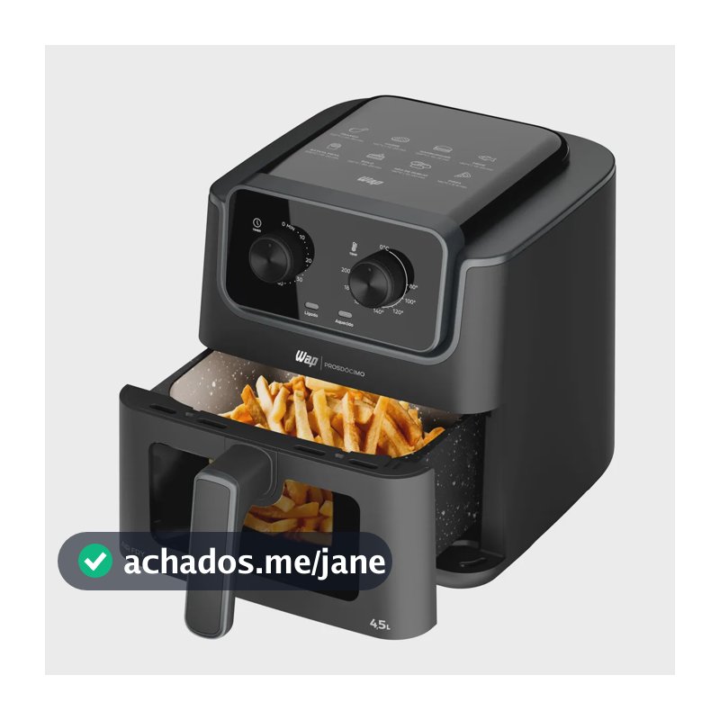 Airfryer Wap Prosdócimo Af01 4,5 Litros Visor E Luz Interna