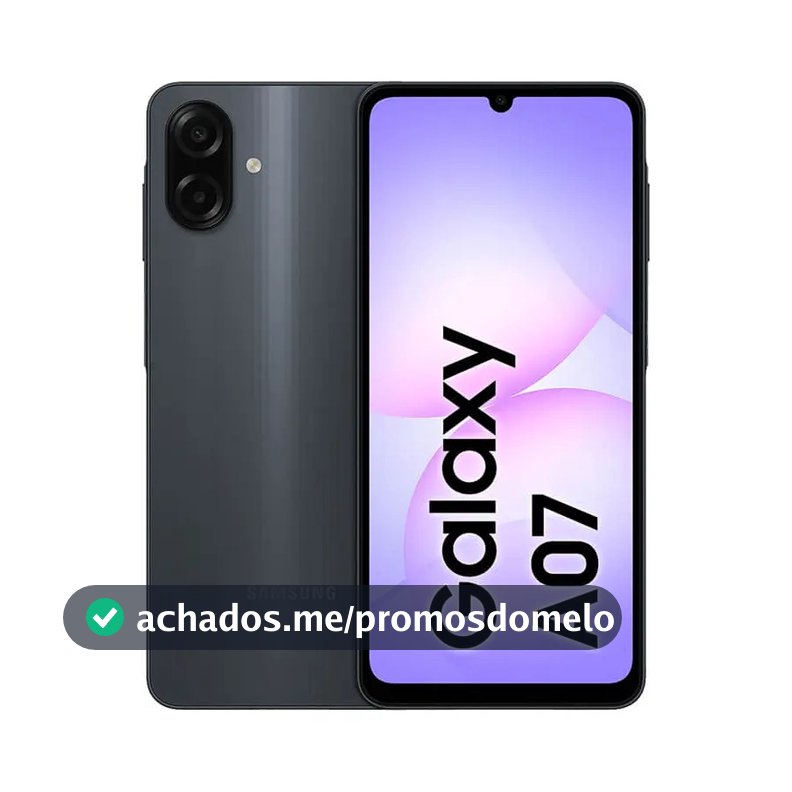 Smartphone Samsung Galaxy A07 4G 256GB 8GB Preto 6,7"