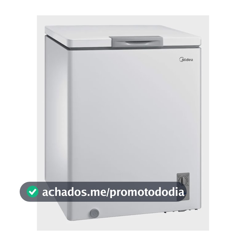 Freezer Horizontal 142l Inverter Bivolt Branco Midea