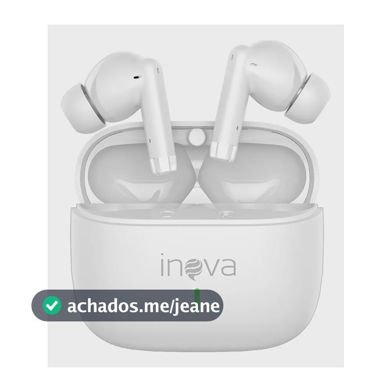 Fone De Ouvido Sem Fio Bluetooth 5.3 Tws Intra-auricular 50h Fone De Ouvido Bluetooth Sem Fio Tws Bateria De Longa Duração Cor Preto, Inova