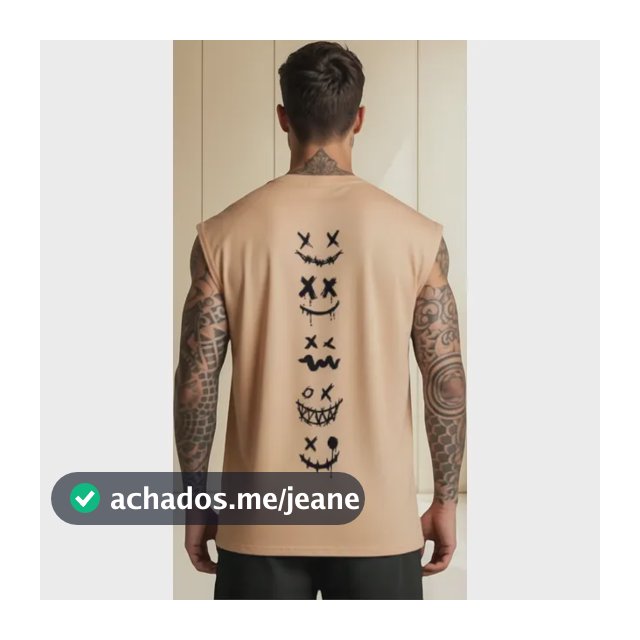 Camisa Regata Oversized Academia Treino Confortavel Smile