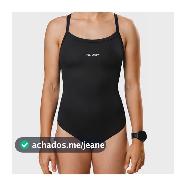Maiô De Natação Triway Sports Comfort Alça Fina Swim Piscina