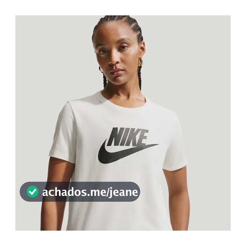 Camiseta Nike Sportswear Essentials Feminina Branco/preto G