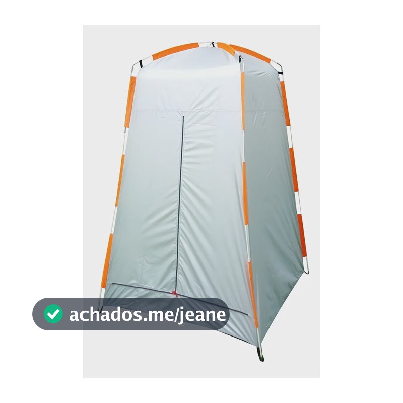 NTK Pampa barraca banheiro trocador de roupa camping cor branco e laranja