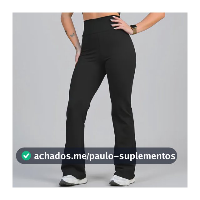 Calça Legging Leg Flare Zero Transparência Grossa Academia
