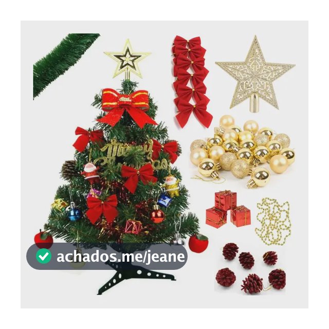 Árvore De Natal Decorada Com Enfeites Pequena Mesa Completa