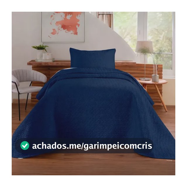 Colcha Cobre Leito Matelado Liso Solteiro 2 Peças
