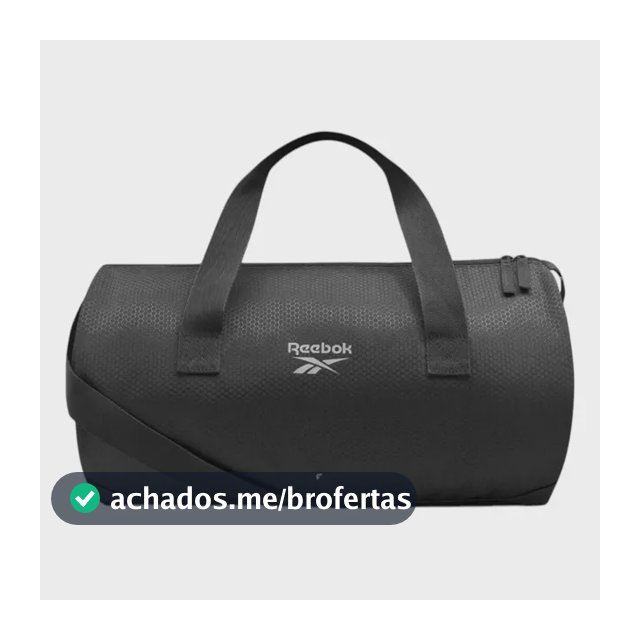 Bolsa Reebok Plyo Ii Unissex Preta Lisa Níquel