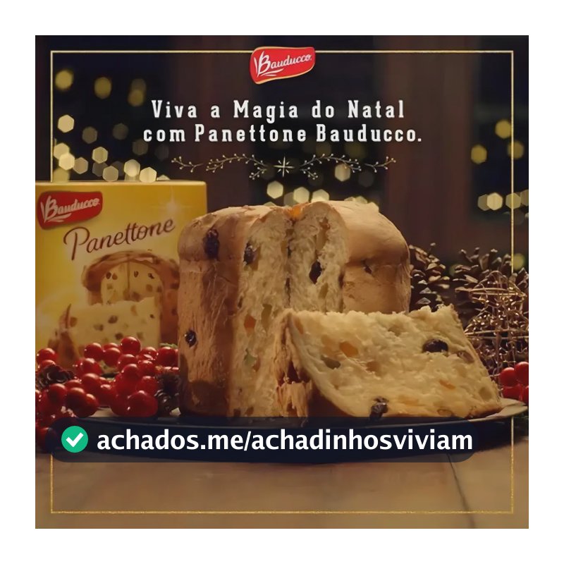 2 Panetone Bauducco Frutas Cristalizadas Presente Natal 400g