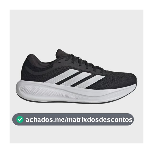 Tênis De Corrida  Response Runner 2 adidas - Original Preto E Branco 3 Listras 41 Br
