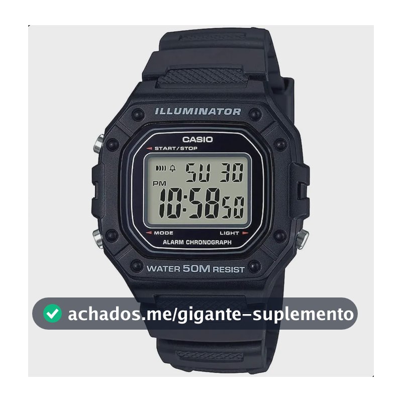 Relógio De Pulso Casio Youth W-218H-1AV