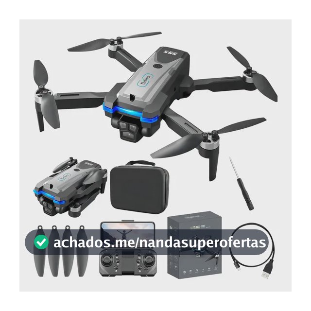 Drone S8S Pro Max Motor Brushless Com Câmera HD 4K e 2 Baterias